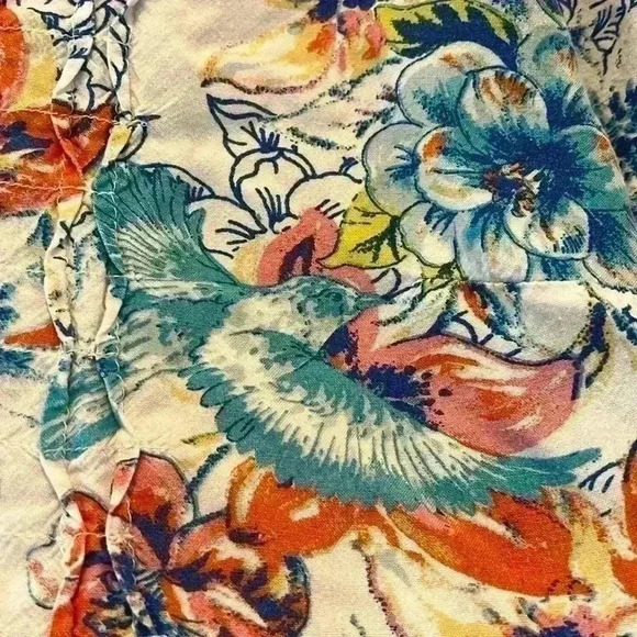 Nine West V-Neck Casual Floral Top Size XL - Picture 9 of 10